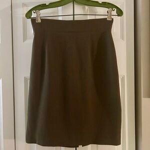 Women’s Size Ann Klein Size 6 Dark Green Wool Blend Pencil Skirt